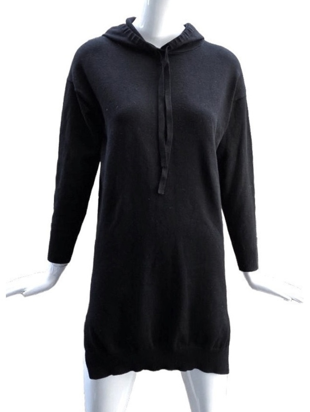 Aritzia Wilfred Free Sissi Hoodie Sweatshirt Dress Tunic -Black-Small